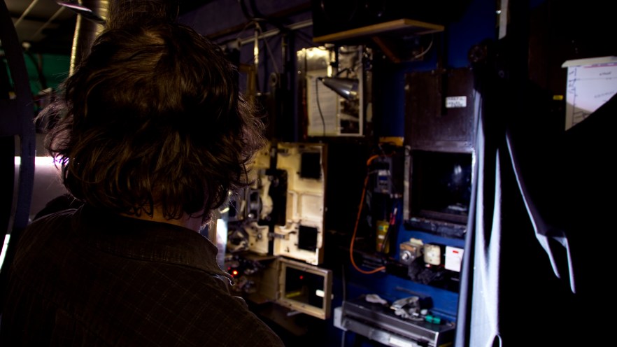 Hogge and projector, The Cube Microplex, Bristol